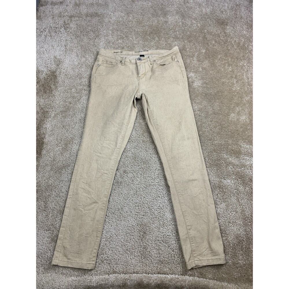 Red Blue Jeans Women’s Size 5 / 6 Khaki Beige Skinny Jeans 26” Inseam 797